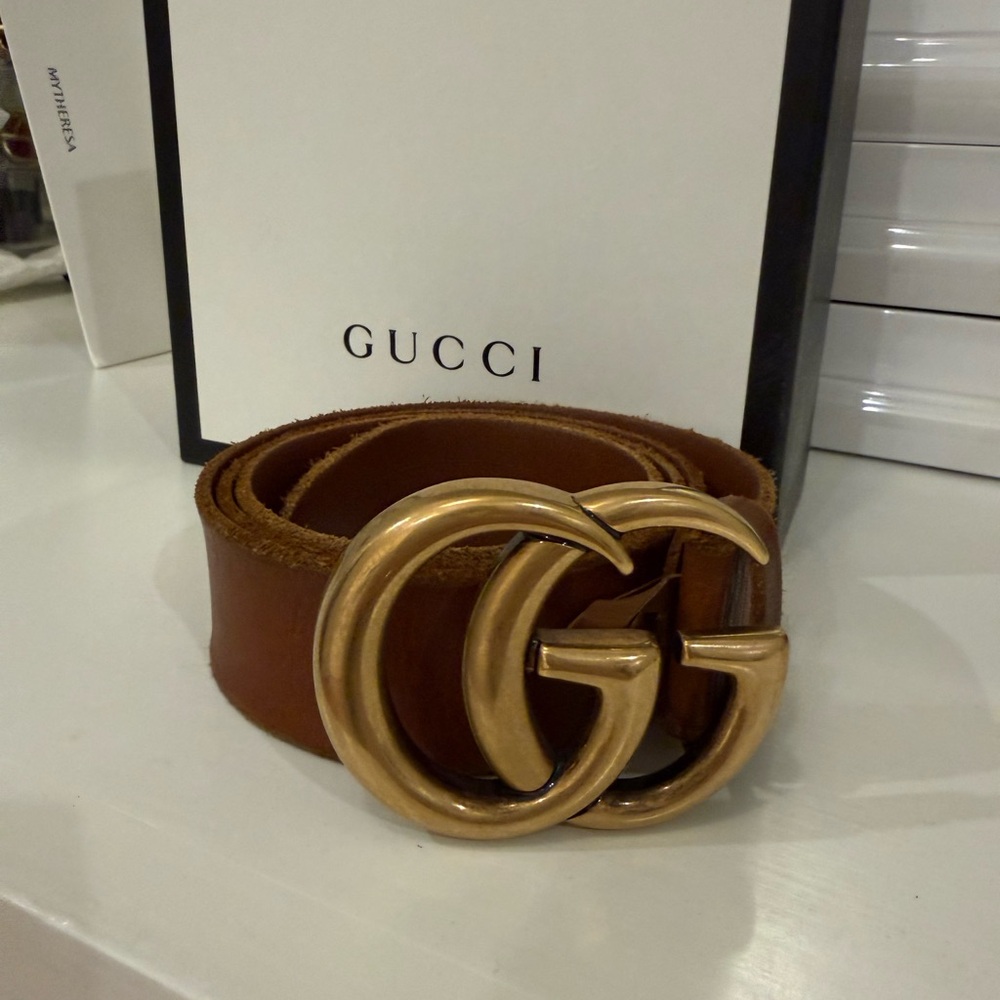 Gucci GG Marmont wide belt size 90